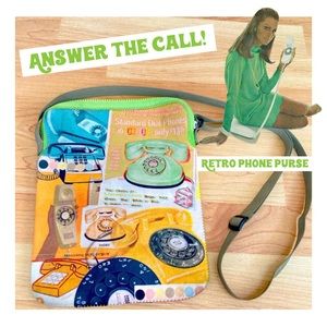 Retro Phone Purse Crossbody Vintage Style Phone Purse